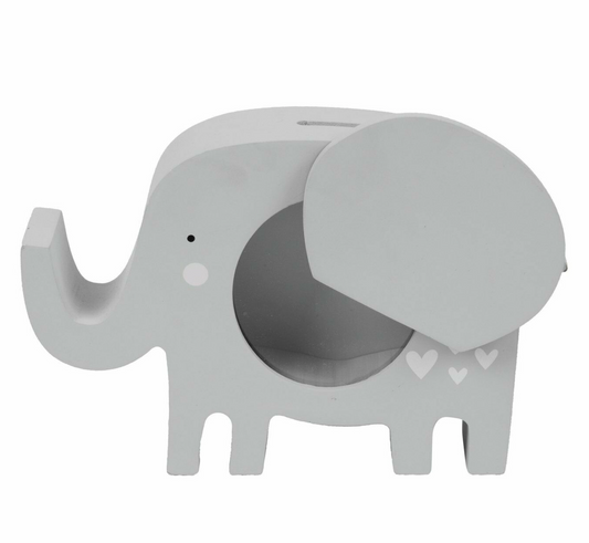 Wooden Elephant Money Box