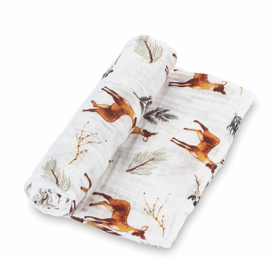 Oh Deer- Muslin Swaddle